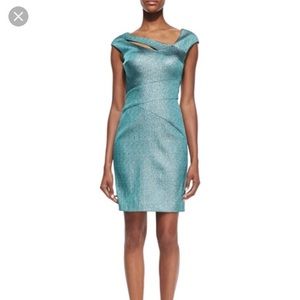 💙HP💙 KAY UNGER Aqua Cocktail Dress